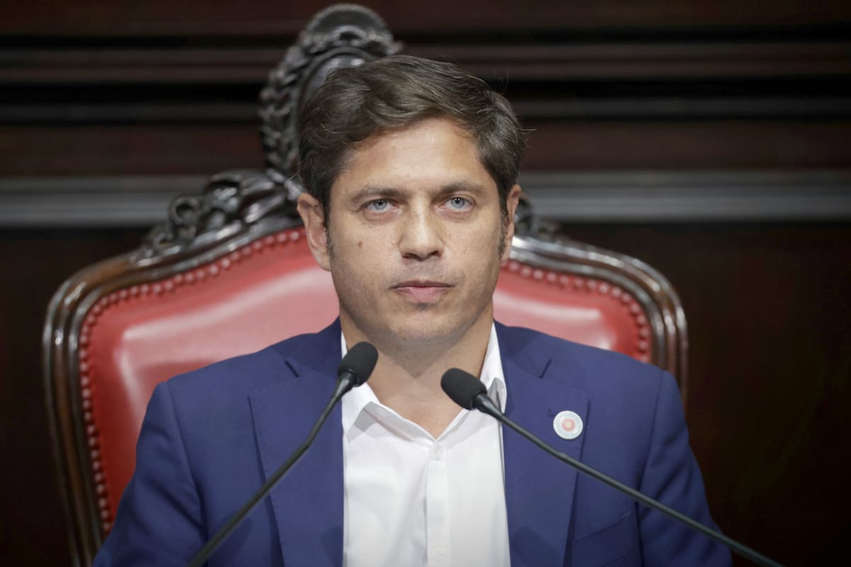 El gobernador bonaerense Axel Kicillof