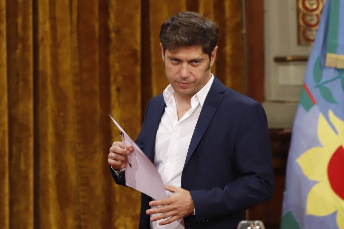 El gobernador bonaerense Axel Kicillof