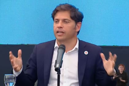 El gobernador bonaerense, Axel Kicillof