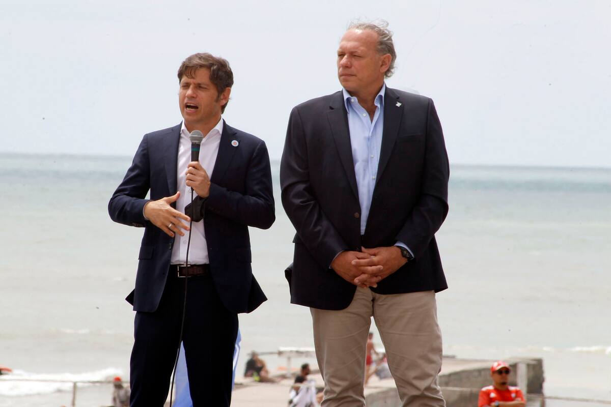 El gobernador bonaerense, Axel Kicillof, cuando anunció el Operativo Sol para la Costa