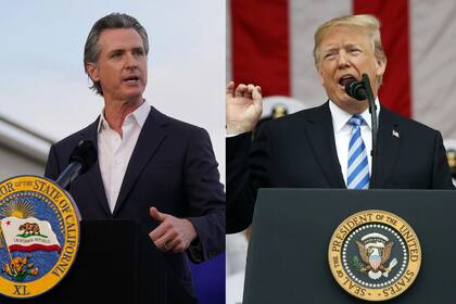 El gobernador de California, Gavin Newsom, apuntó contra el presidente de EE.UU., Donald Trump, por sus medidas contra las protestas en su estado