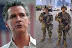 El gobernador de California, Gavin Newsom, publicó una foto de la Guardia Nacional que fue puesta en duda y la IA dio una respuesta