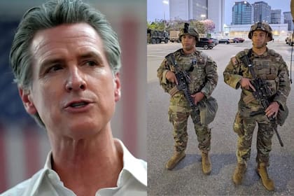 El gobernador de California, Gavin Newsom, publicó una foto de la Guardia Nacional que fue puesta en duda y la IA dio una respuesta