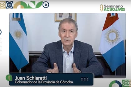 El gobernador de Córdoba, Juan Schiaretti, señaló que las retenciones "son un mal impuesto que penaliza la producción de la gente"
