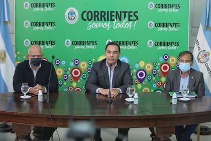El gobernador de Corrientes Gustavo Valdés brindó una conferencia de prensa por el caso del diputado Miguel Arias