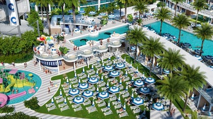 El gobernador de Florida firmó una medida que autoriza al histórico hotel Fontainebleau a instalar toboganes gigantes