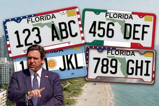 Florida cambia la regla de placas y una ley avala su uso especial
