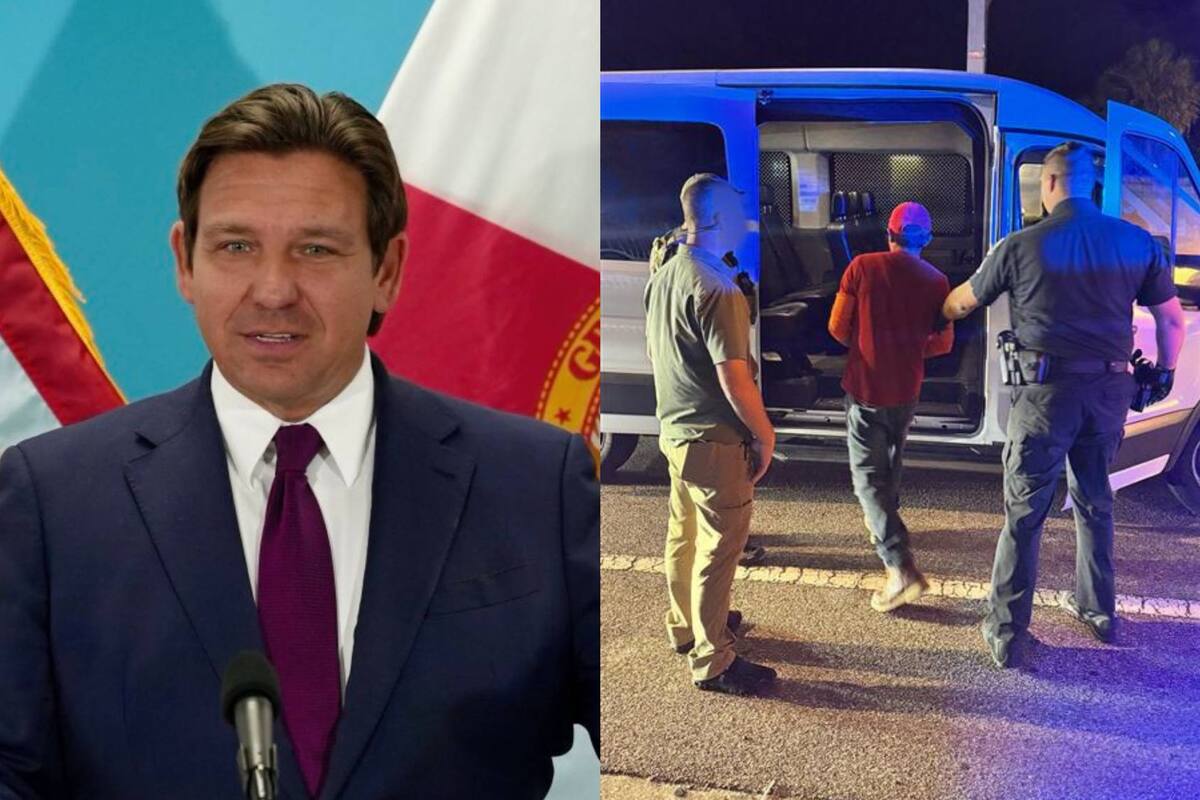 El gobernador de Florida, Ron DeSantis, celebró un operativo de la Patrulla de Carreteras del estado y envió un mensaje a la comunidad migrante