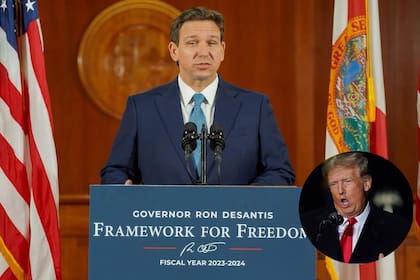 El gobernador de Florida, Ron DeSantis, intensificó sus ataques contra Trump