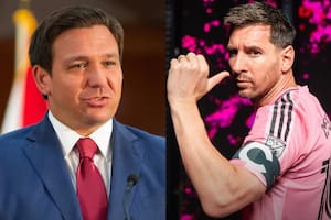 El gobernador de Florida, Ron DeSantis, participó en la apertura del Nu Stadium junto a David Beckham y los hermanos Jorge y José Mas