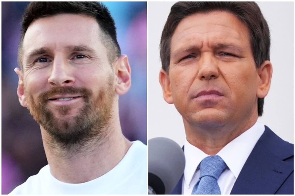 El gobernador de Florida, Ron DeSantis, se tomó una fotografía junto al futbolista, Lionel Messi; la imagen causó rechazo entre los seguidores de Inter Miami