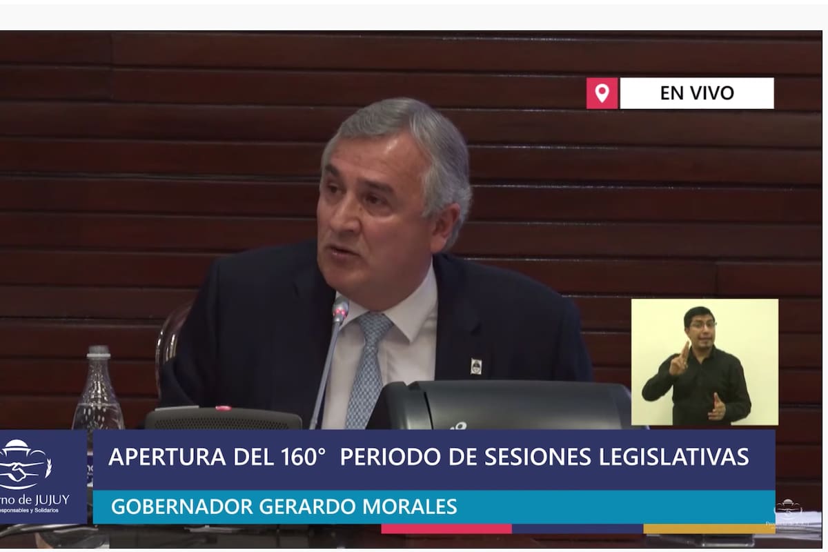 El gobernador de Jujuy, Gerardo Morales