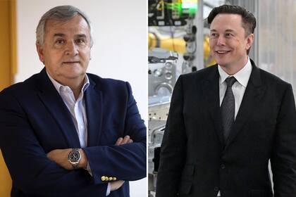 El gobernador de Jujuy, Gerardo Morales, y el empresario Elon Musk