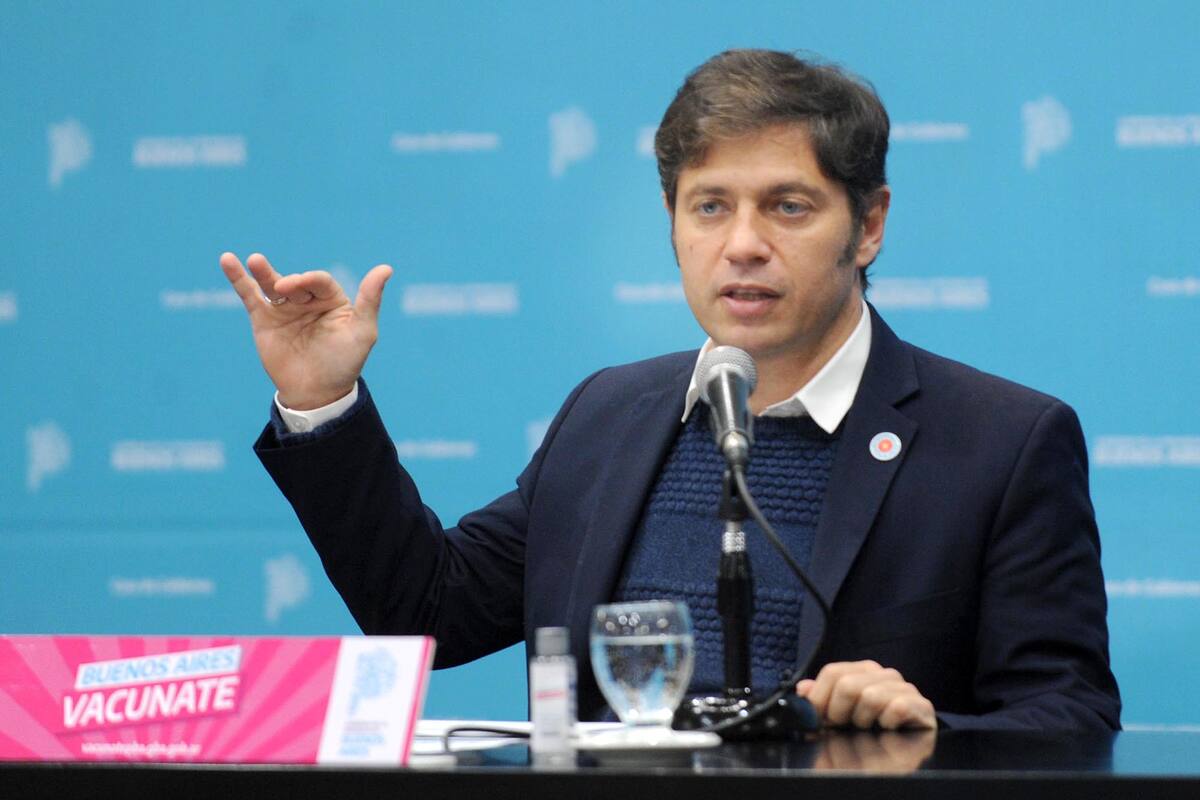 El gobernador de la provincia de Buenos Aires, Axel Kicillof
