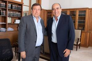 El gobernador de Río Negro, Alberto Weretilneck, y el ministro del Interior, Guillermo Francos