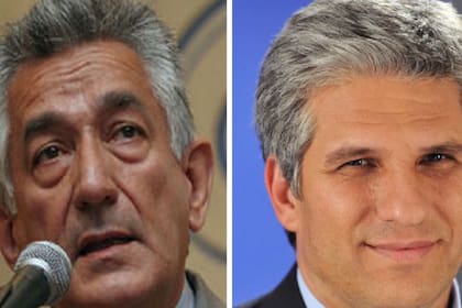 El gobernador de San Luis, Alberto Rodríguez Saá, y su próximo sucesor, Claudio Poggi