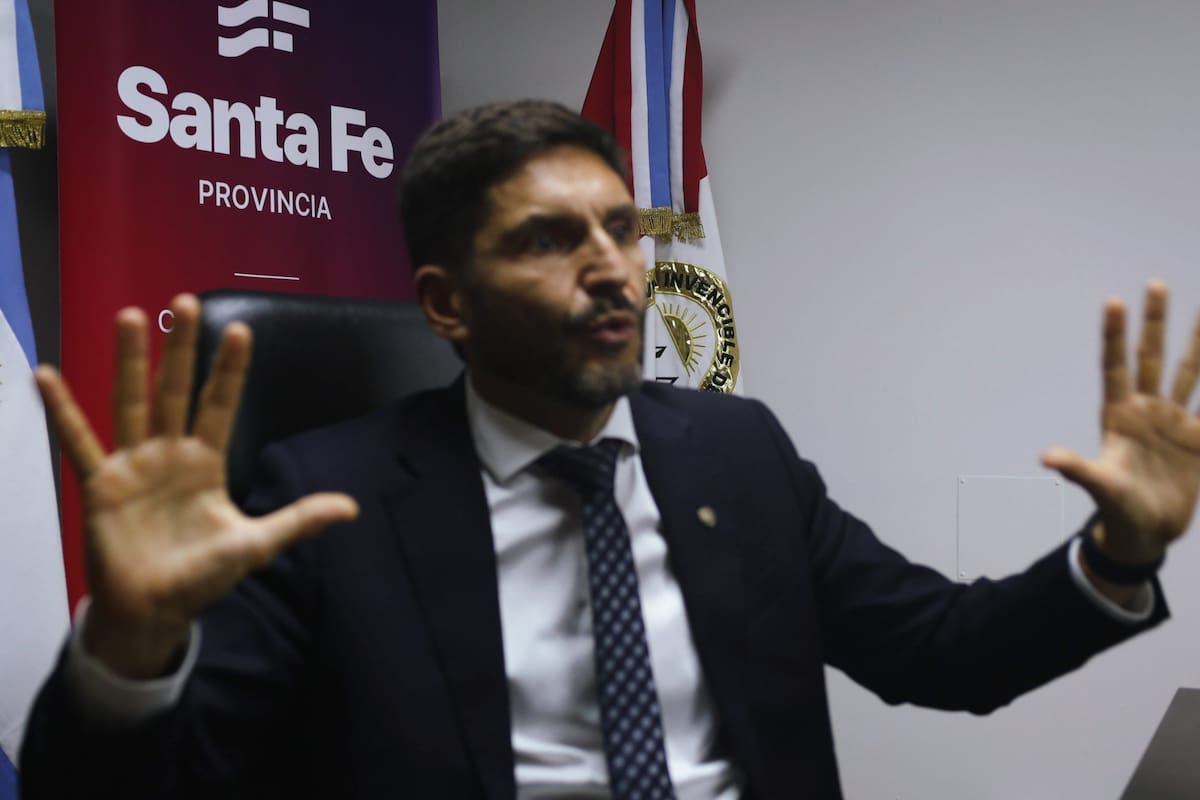 El gobernador de Santa Fe, Maximiliano Pullaro