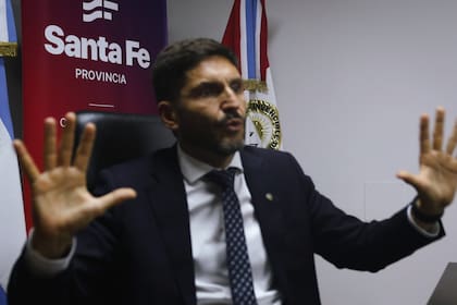 El gobernador de Santa Fe, Maximiliano Pullaro