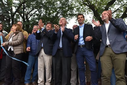El gobernador de Santa Fe, Miguel Lifschitz, en la inauguración de Argencarne
