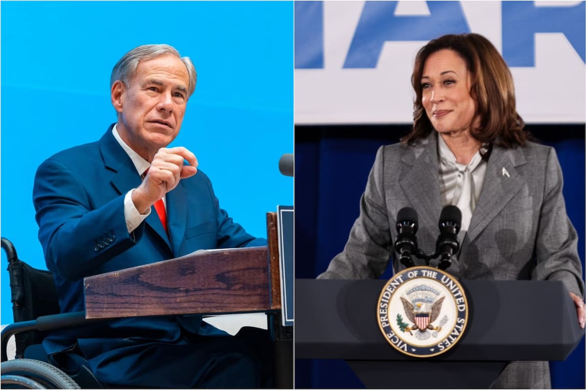 El gobernador de Texas compartió su postura acerca de la propuesta de Harris en sus redes sociales