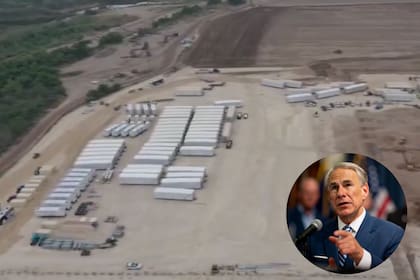 El gobernador de Texas, Greg Abbott, presentó la nueva base militar que forma parte de su plan para frenar la inmigración de personas indocumentadas