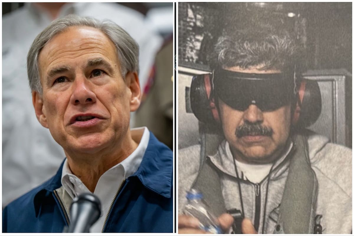 El gobernador de Texas, Greg Abbott, respaldó al presidente Donald Trump en la operación militar que derivó en la detención en Venezuela de Nicolás Maduro y su esposa, Cilia Flores, este sábado 3 de enero de 2026