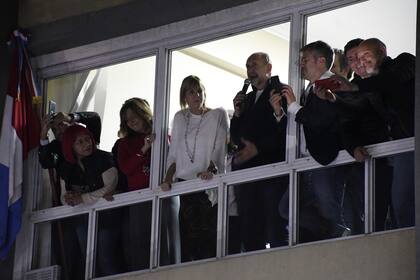 El gobernador electo, al hablar el domingo ante la militancia en la capital provincial