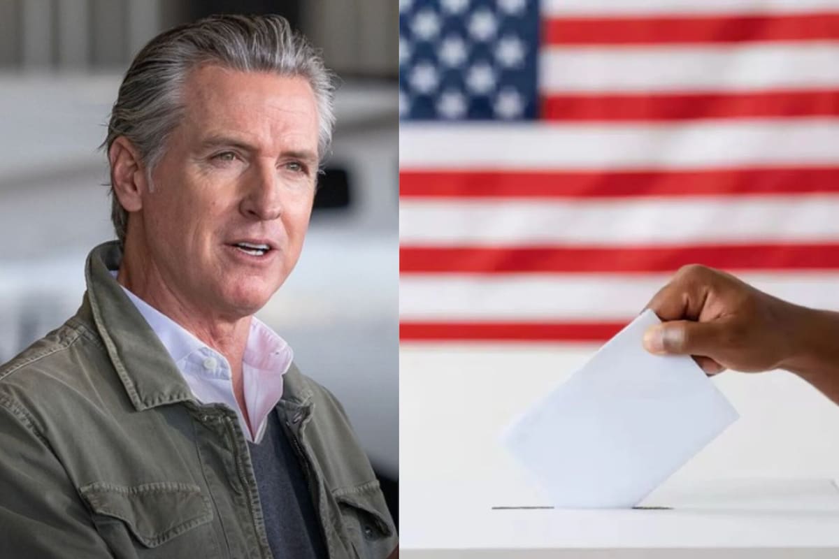 El gobernador Gavin Newsom celebra el fallo de la Corte Suprema sobre el voto por correo, que beneficia a California