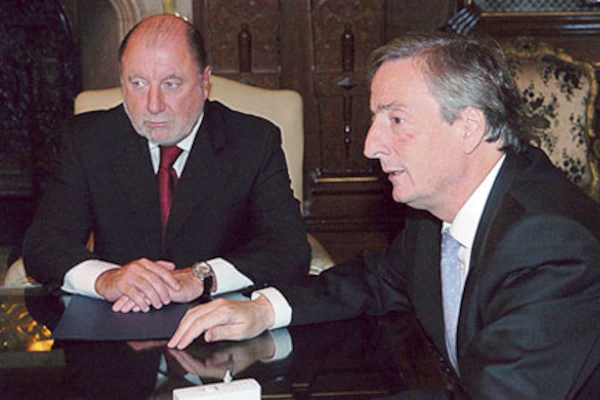 El gobernador Jorge Busti y el presidente Néstor Kirchner analizaron el conflicto con Uruguay