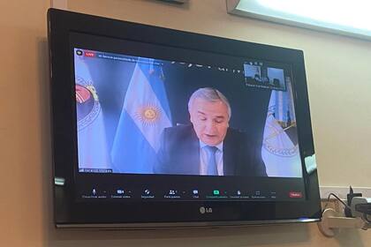 El gobernador jujeño declaró de manera virtual en el juicio que se realiza en Córdoba.