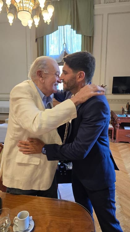 El gobernador Pullaro y Alberto Asseff