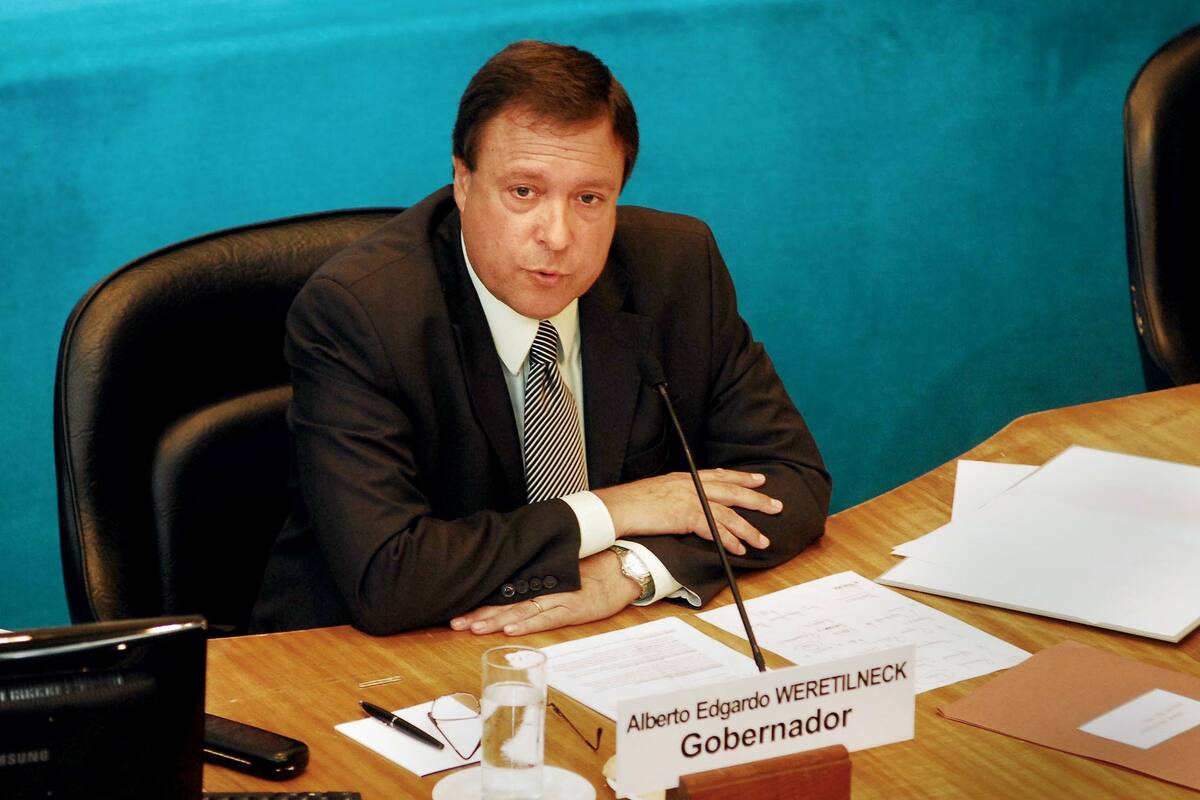 El gobernador rionegrino Alberto Weretilneck en 2012