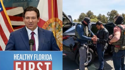El gobernador Ron DeSantis anunció que los conductores ilegales detenidos serán entregados a las fuerzas federales