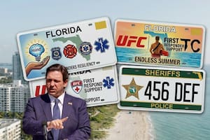 El gobernador Ron DeSantis ratificó recientemente la ley SB 246, la cual autoriza el lanzamiento de cinco nuevas placas vehiculares especiales en el estado de Florida