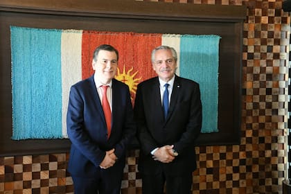 El gobernador santiagueño Gerardo Zamora y el presidente Alberto Fernández