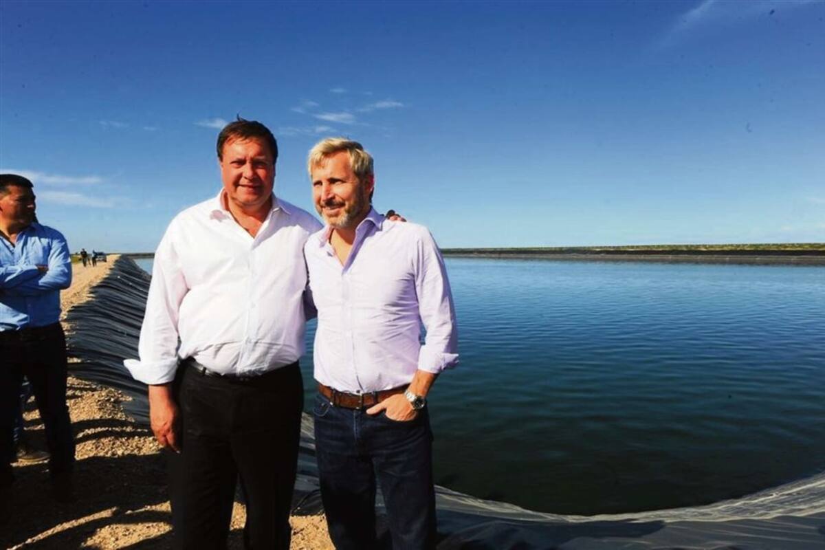 El gobernador Weretilneck y Frigerio, el viernes