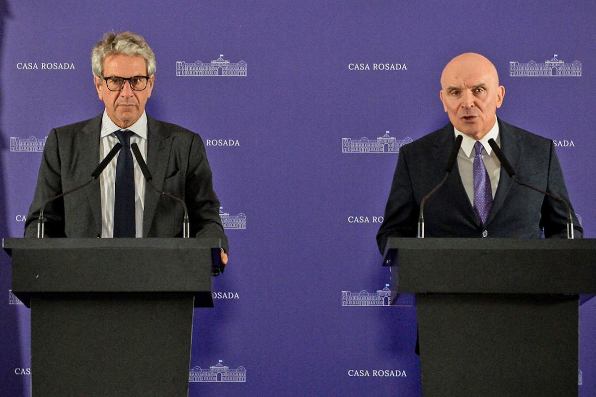 El Gobierno anunció el Proyecto de Ley de Inocencia Fiscal. Juan Paso y José Luis Espert durante el anuncio