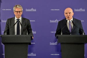 El Gobierno anunció el Proyecto de Ley de Inocencia Fiscal. Juan Paso y José Luis Espert durante el anuncio
