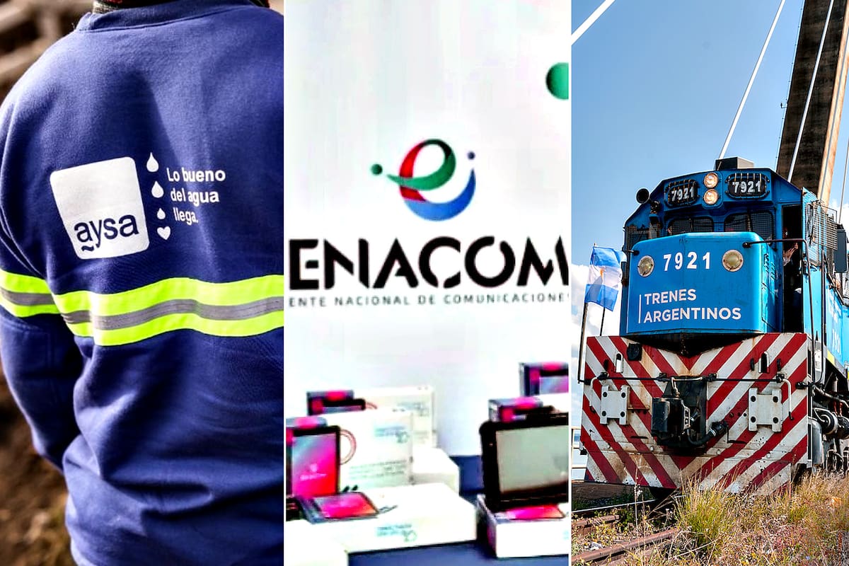 El Gobierno avanzó en despidos en AySA y Enacom, y ahora pone la mira en Trenes Argentinos