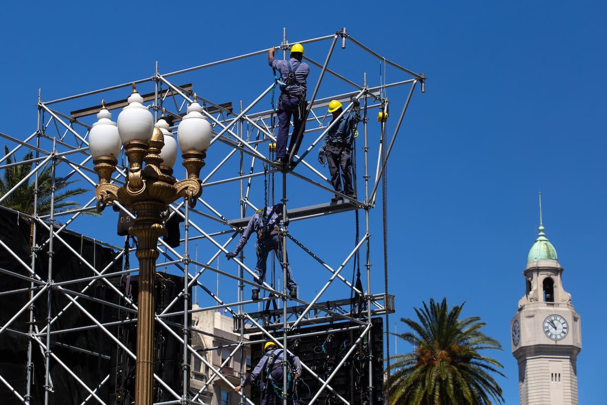 El Gobierno organizó un gran acto, con números musicales y discursos de Alberto Fernández, Cristina Kirchner y Lula da Silva