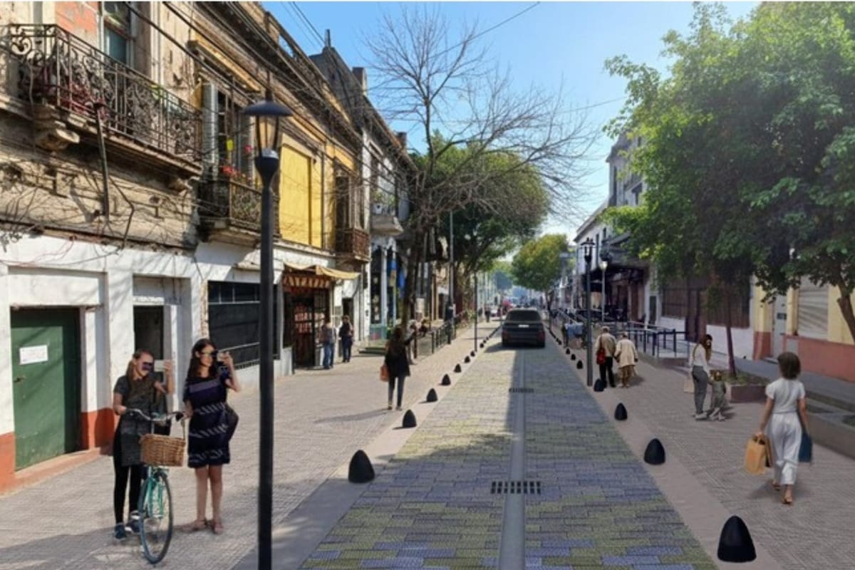 El gobierno porteño se propuso restaurar la calle Necochea (Foto: GCBA)