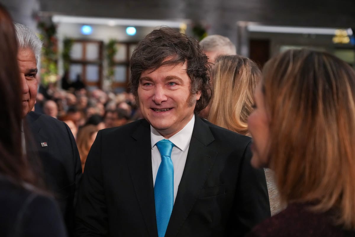 El gobierno subrayó el "compromiso inquebrantable" de Milei para "reconocer a los terroristas por lo que son" (Ole Berg-Rusten/NTB Scanpix vía AP)