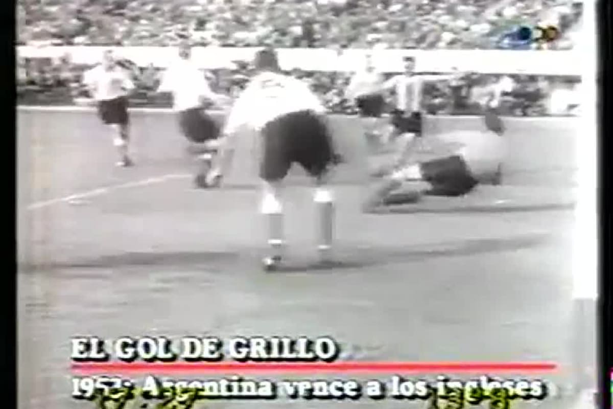 El gol de Grillo a los ingleses en 1953