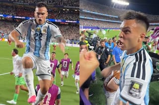 Se conoció el video del festejo de Lautaro Martínez con los hinchas tras el gol que selló el pase a las semifinales