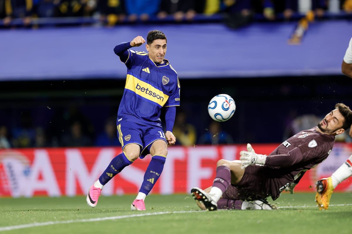 El gol de Merentiel, el del 1-0 de Boca sobre San Pablo