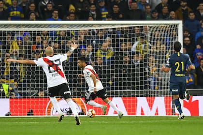 El gol de Pity Martínez para el 3-1 en la final en Madrid, en 2018