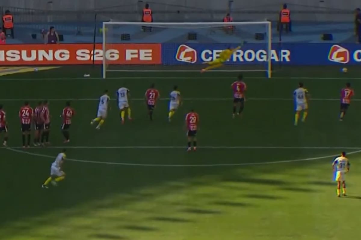 El golazo de Di María para poner el 1-1 para Rosario Central ante Estudiantes, por la Supercopa Internacional
