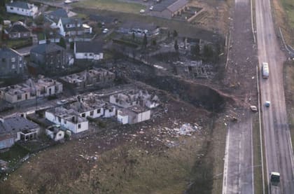 El golpe del impacto dejó un cráter de 47 metros de largo (Foto: Getty Images)
