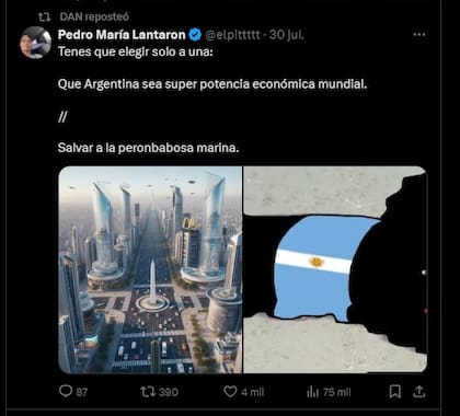 El "Gordo Dan" reposteó una serie de tuits acerca de la transmisión del Conicet