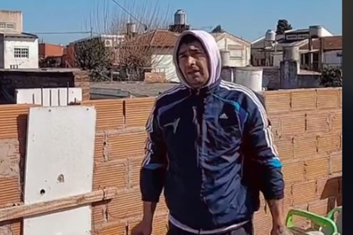 El "gordo maxi", en una imagen del video que se volvió viral